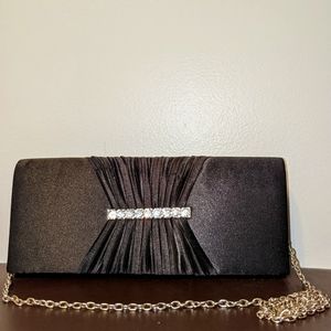 Black Satin Clutch